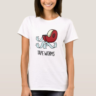 T-shirt Tape Vers Drôles de Blagues de Ruban Adhésif