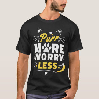T-shirt Taper davantage, s'inquiéter moins - Typographie p