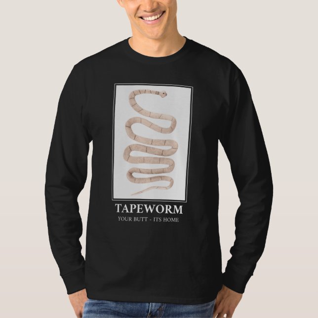 T-shirt Tapeworm Your Butt sa maison (Devant)