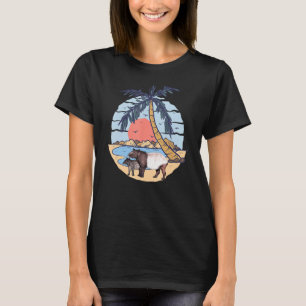 T-shirt Tapir animal sauvage Malayan Tapir mammifères plag
