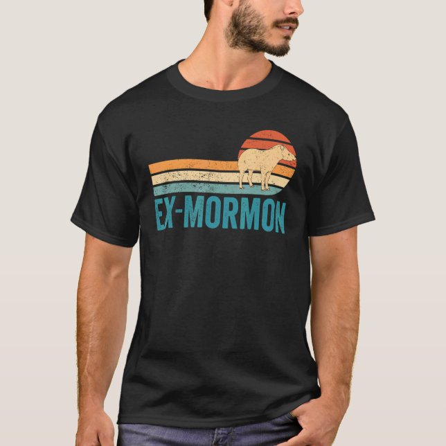 T-shirt Tapir de cheval Ex-mormon LDS Rétro Exmo Ex-Mormon (Devant)