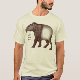 T-shirt Tapir de Malaisie - Sauvez le Tapir, J'aime les ta