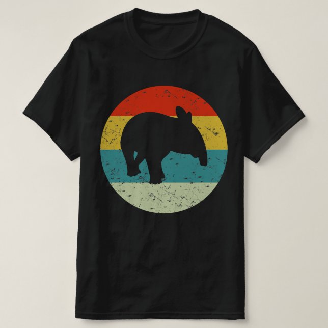 T-shirt TAPIR rétro vintage (Design devant)