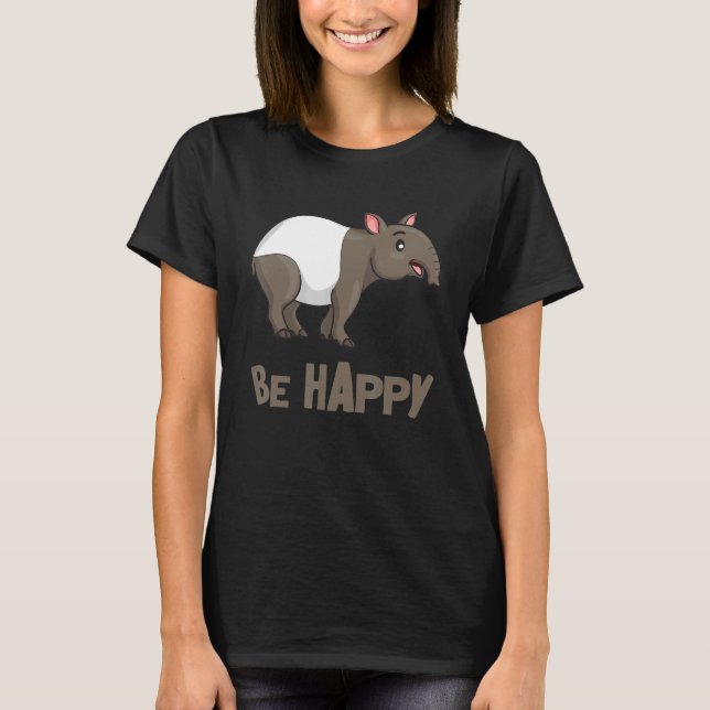 T-shirt Tapir Tapire Flatlandtapir Bergtapir Hommes Femmes (Devant)
