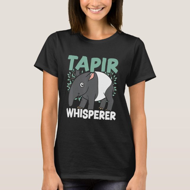 T-shirt Tapir Whisperer Faune Animal Zookeeper Tapir (Devant)