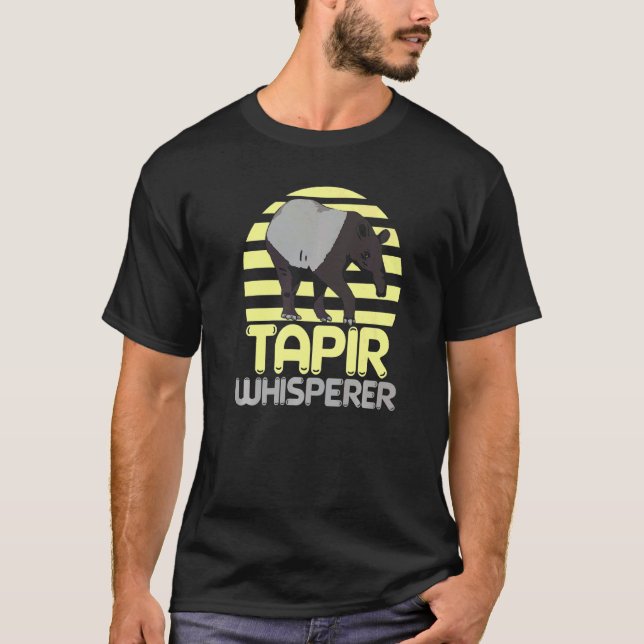 T-shirt Tapir Whisperer Wildlife Animal Zookeeper Tapirrif (Devant)