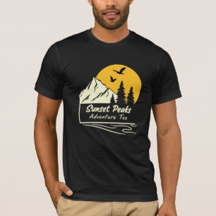 T-shirt Tapis de coucher de soleil - Tranquille Moment ani