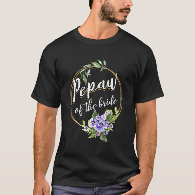 T-shirt Tapis de papaw de la mariée pour la douche de mari (Devant)
