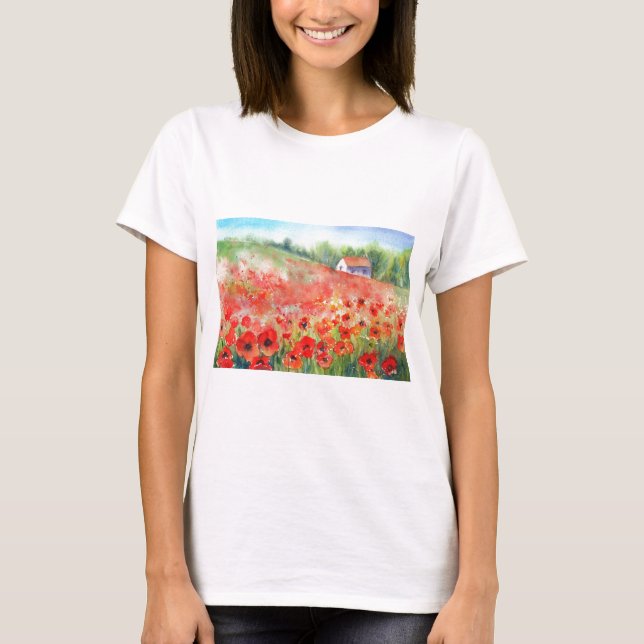 T-shirt Tapis d'écarlate (Devant)