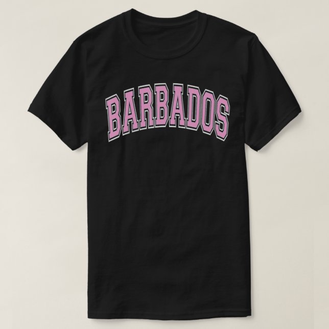 T-shirt Tapis rose style barbadien (Design devant)