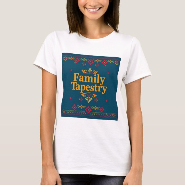 T-shirt Tapisserie familiale (Devant)