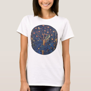 T-shirt Tapisserie Pic-vert de William Morris modèle bleu