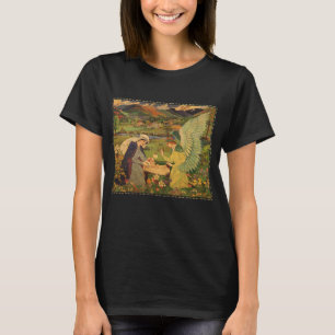 T-shirt Tapisserie religieuse vintage avec Bébé Jésus Chri