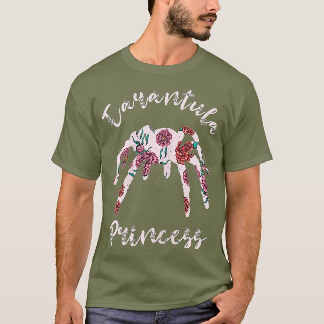 T-shirt Tarantula Princess Spider Lover Girl (Devant)