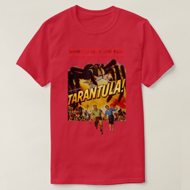 T-shirt Tarantula Retro Horror Spider Movie Halloween  (Design devant)