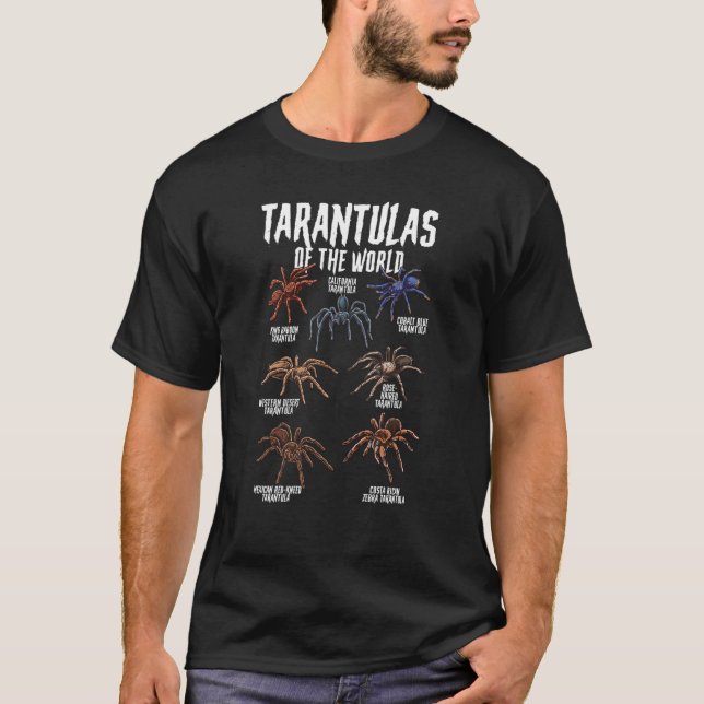 T-shirt Tarantulas Animaux du monde de la science de l'ara (Devant)