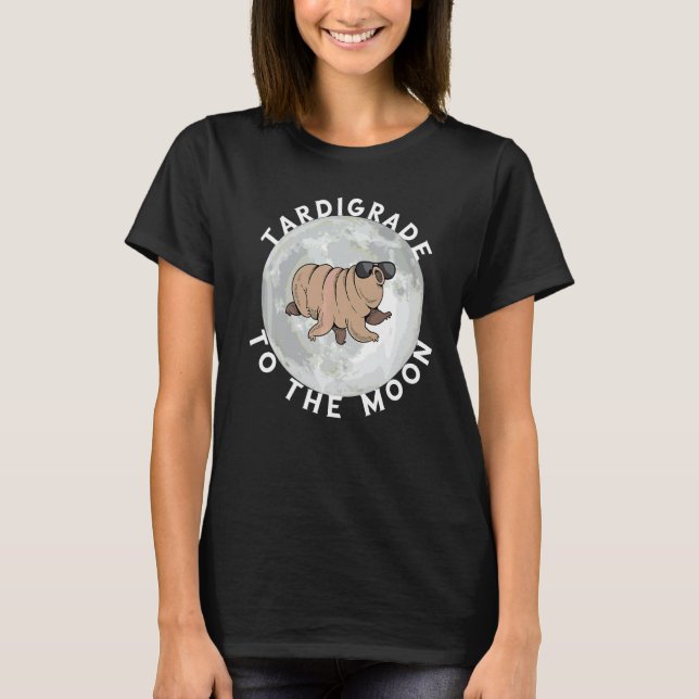T-shirt Tardigrade À La Lune Microbiologie Science Eau (Devant)