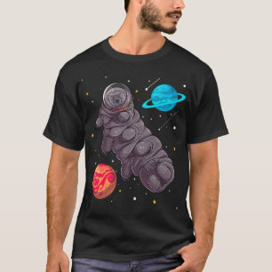 T-shirt Tardigrade Dans L'Eau Spatiale Ours Astronaut Micr