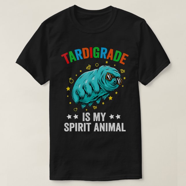 T-shirt Tardigrade Est Mon Esprit Animal Mignonne Eau Ours (Design devant)