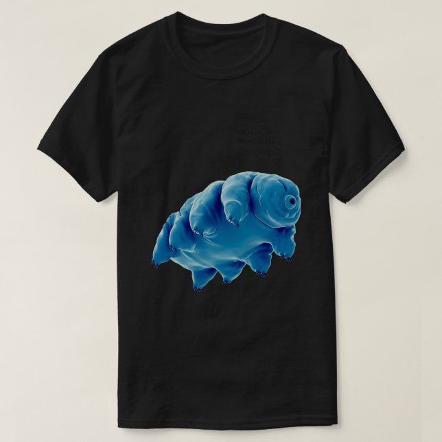T-shirt tardigrade éternellement jeune (Design devant)