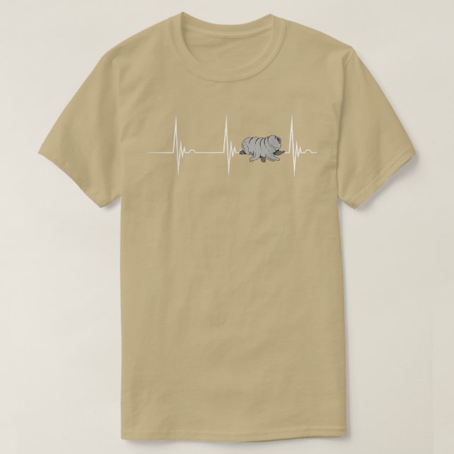 T-shirt Tardigrade Heartbeat EKG Pulse Water Bear Science (Design devant)