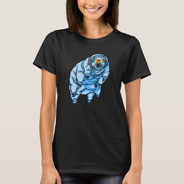 T-shirt Tardigrade Ours d'eau Bleu Redneck Tardigrade (Devant)