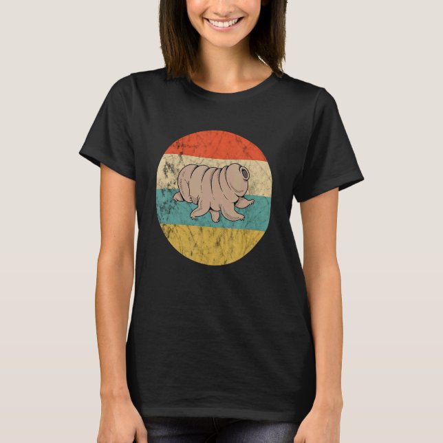 T-shirt Tardigrade Retro Ours d'eau Vintage Tardigrade (Devant)