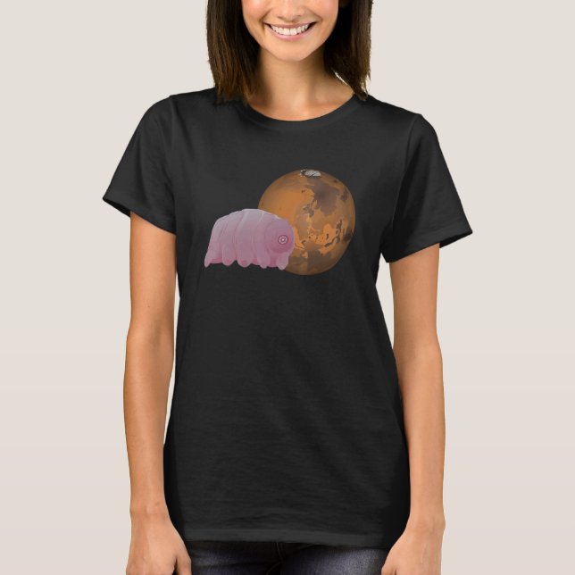 T-shirt Tardigrade Sur Mars Microbiologiste De L'Espace Ou (Devant)
