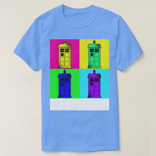 T-shirt Tardis Art (Design devant)