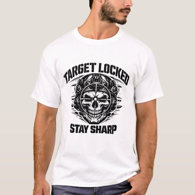 T-shirt Target Locked Tactical Skull (Devant)
