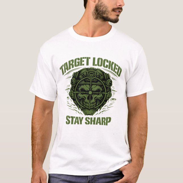 T-shirt Target Locked Tactical Skull (Devant)