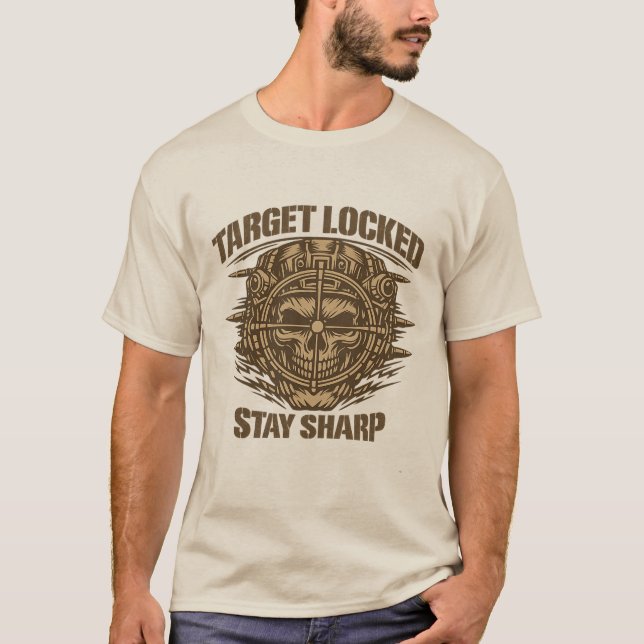 T-shirt Target Locked Tactical Skull (Devant)
