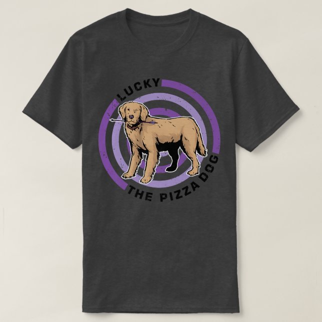 T-shirt Target Lucky the Pizza Dog  (Design devant)