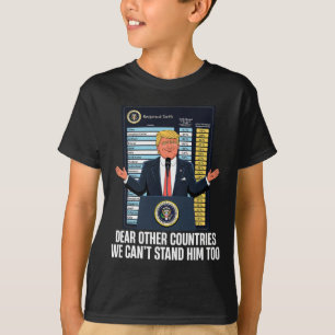 T-shirt Tarif du président Donald Trump 2025 : nous ne pou