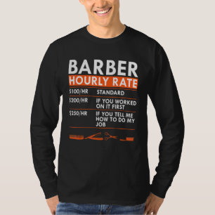T-shirt Tarif horaire de coiffeur Salon de coiffure Coupeu