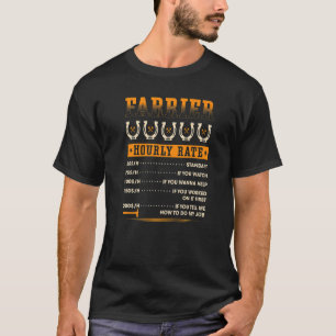 T-shirt Tarif horaire de maréchal-ferrant Maréchal-ferrant