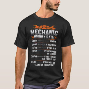 T-shirt Tarif horaire du mécanicien Papa Garage Taux de ma