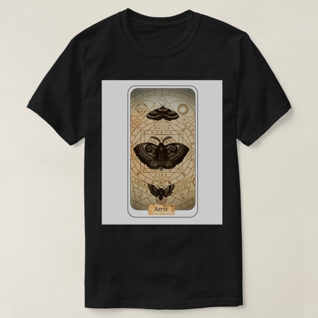T-shirt Tarot card aeris (Design devant)