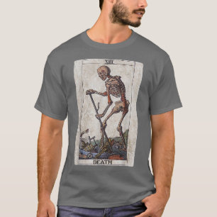 T-shirt Tarot Card Death Skeleton Atheist Occult Pagan Wit