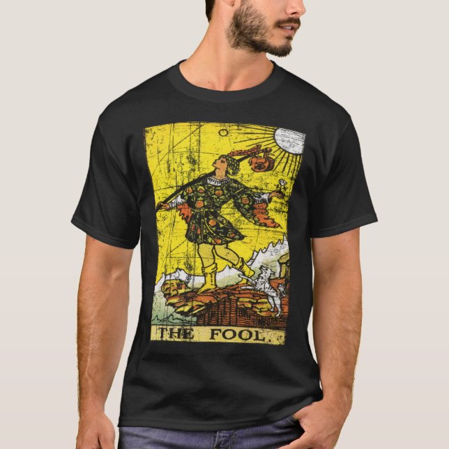 T-shirt Tarot Card Fool Major Arcana (Devant)