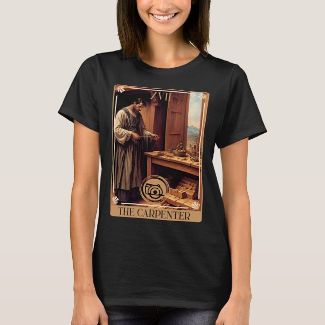 T-shirt Tarot Card of The Carpenter (Devant)