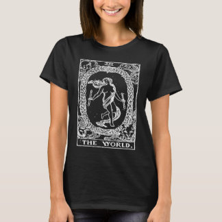 T-shirt Tarot Card The World  The World Occult