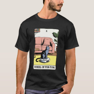 T-shirt Tarot Carte Roue de l'aspirateur robot Fur-Tune Ch