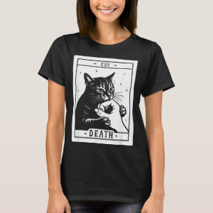 T-shirt Tarot Chat Noir Mort Halloween Chat Maman Chat