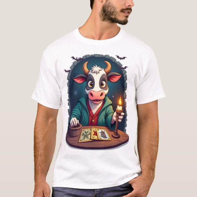 T-shirt Tarot de vache de terreur (Devant)
