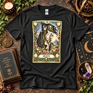 T-shirt Tarot du Chat de la Mort - Transformation et Rénov