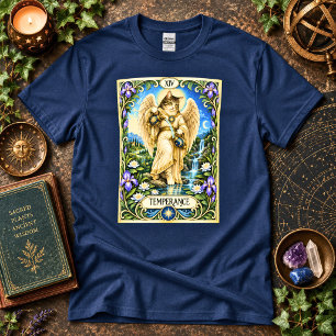 T-shirt Tarot du Chat de la Tempérance - Harmonie et Équil