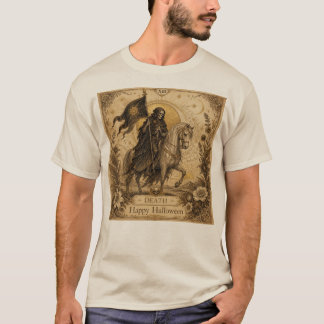 T-shirt Tarot Halloween Mort Vintage