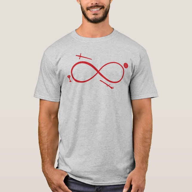 T-shirt Tarot Lemniscate : Magicien & Éléments (Devant)
