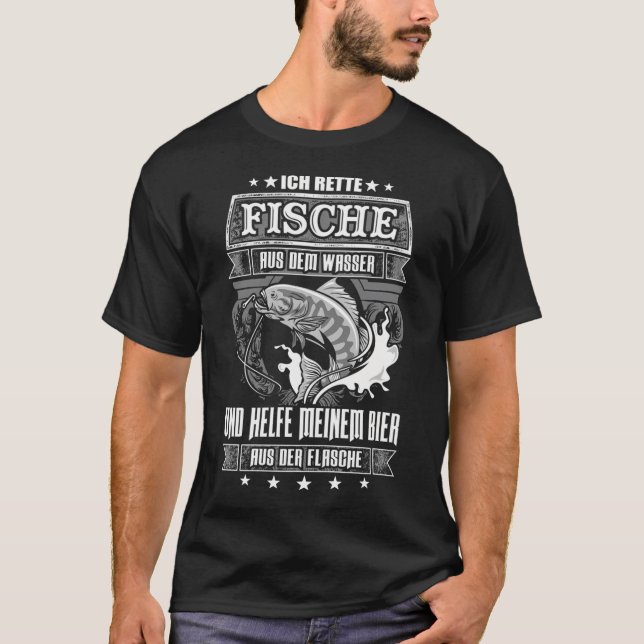 T-shirt Tarpon de l'aube – Argent et Soleil (Devant)